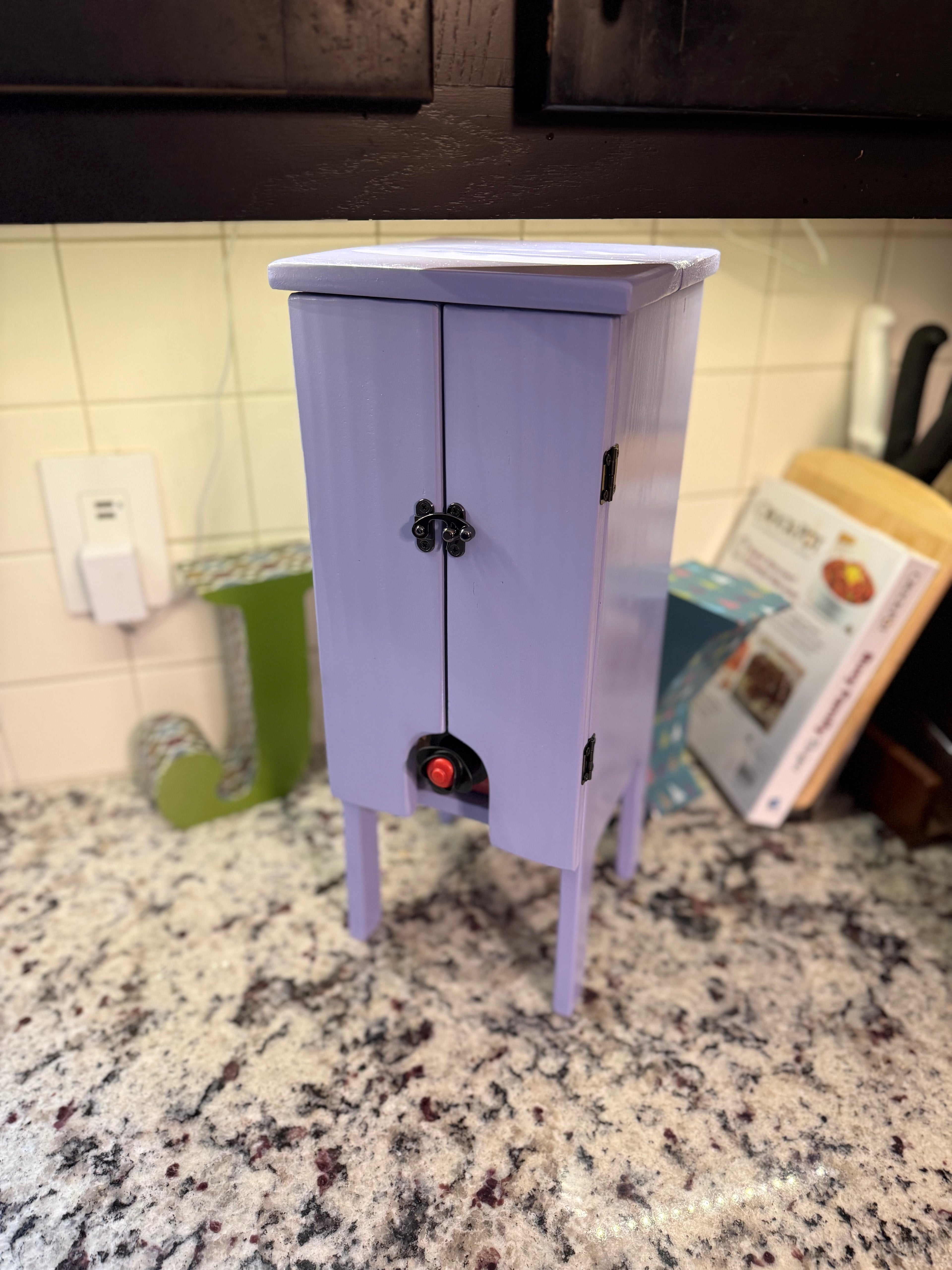 Countertop Box Wine Dispenser – Purple Two Door