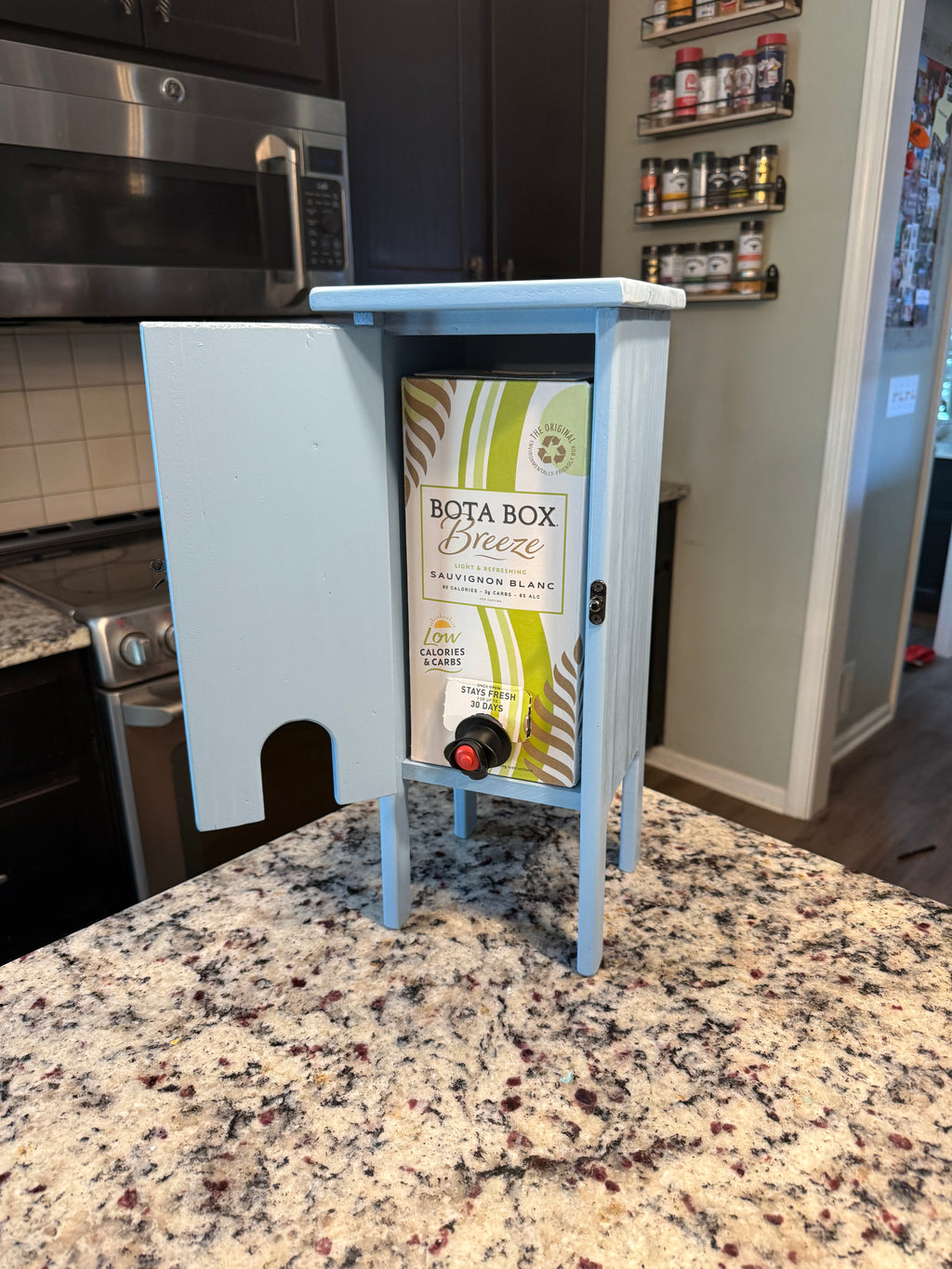 Countertop Box Wine Dispenser – Bird Bam Blue
